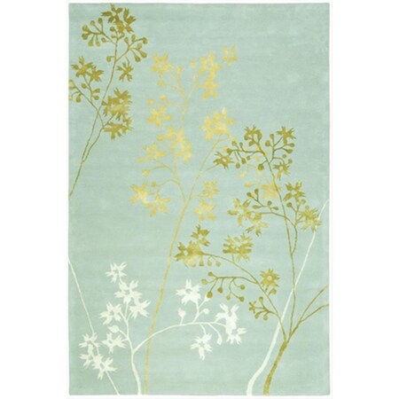 Safavieh 8 x 8 ft. Square Contemporary Soho Light Blue and Multicolor Hand Tufted Rug SOH316C-8SQ
